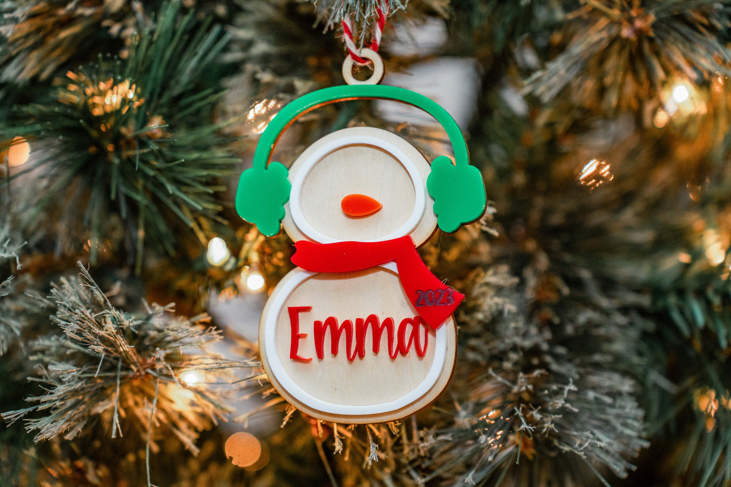 Personalized Snowman Ornament