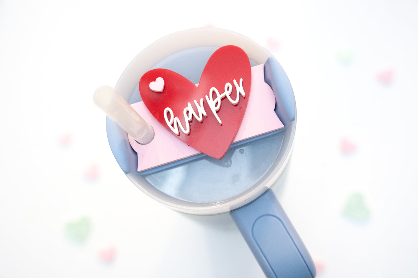 Personalized Valentine Topper for Stanley Tumbler 30&40 oz sizes