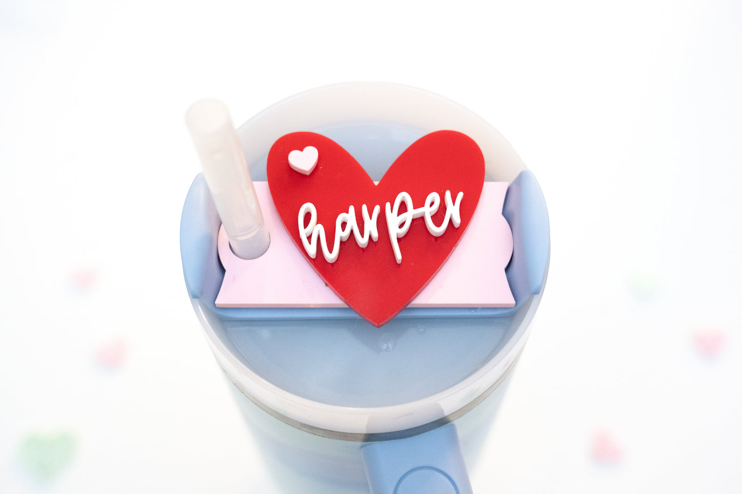 Personalized Valentine Topper for Stanley Tumbler 30&40 oz sizes