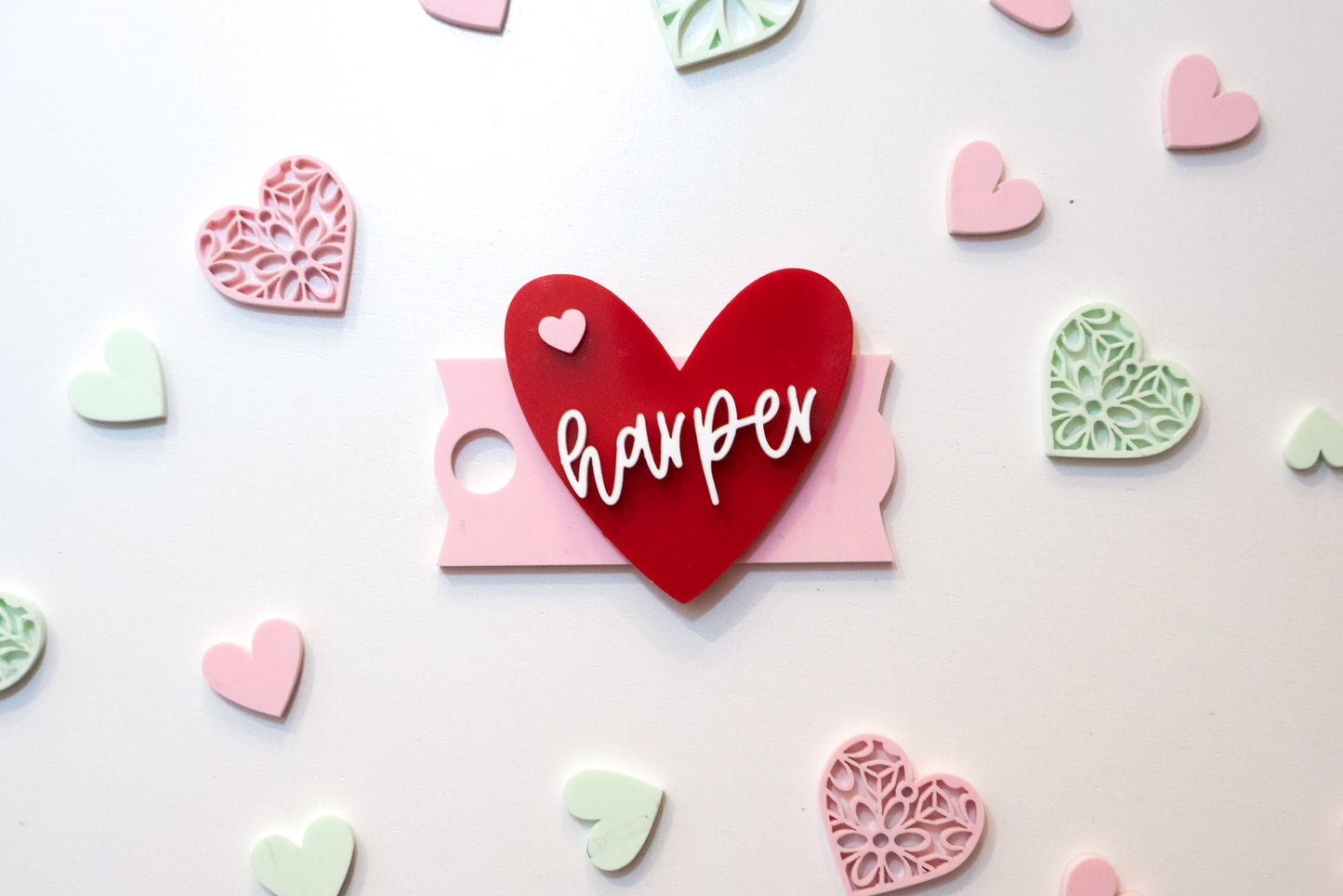 Personalized Valentine Topper for Stanley Tumbler 30&40 oz sizes