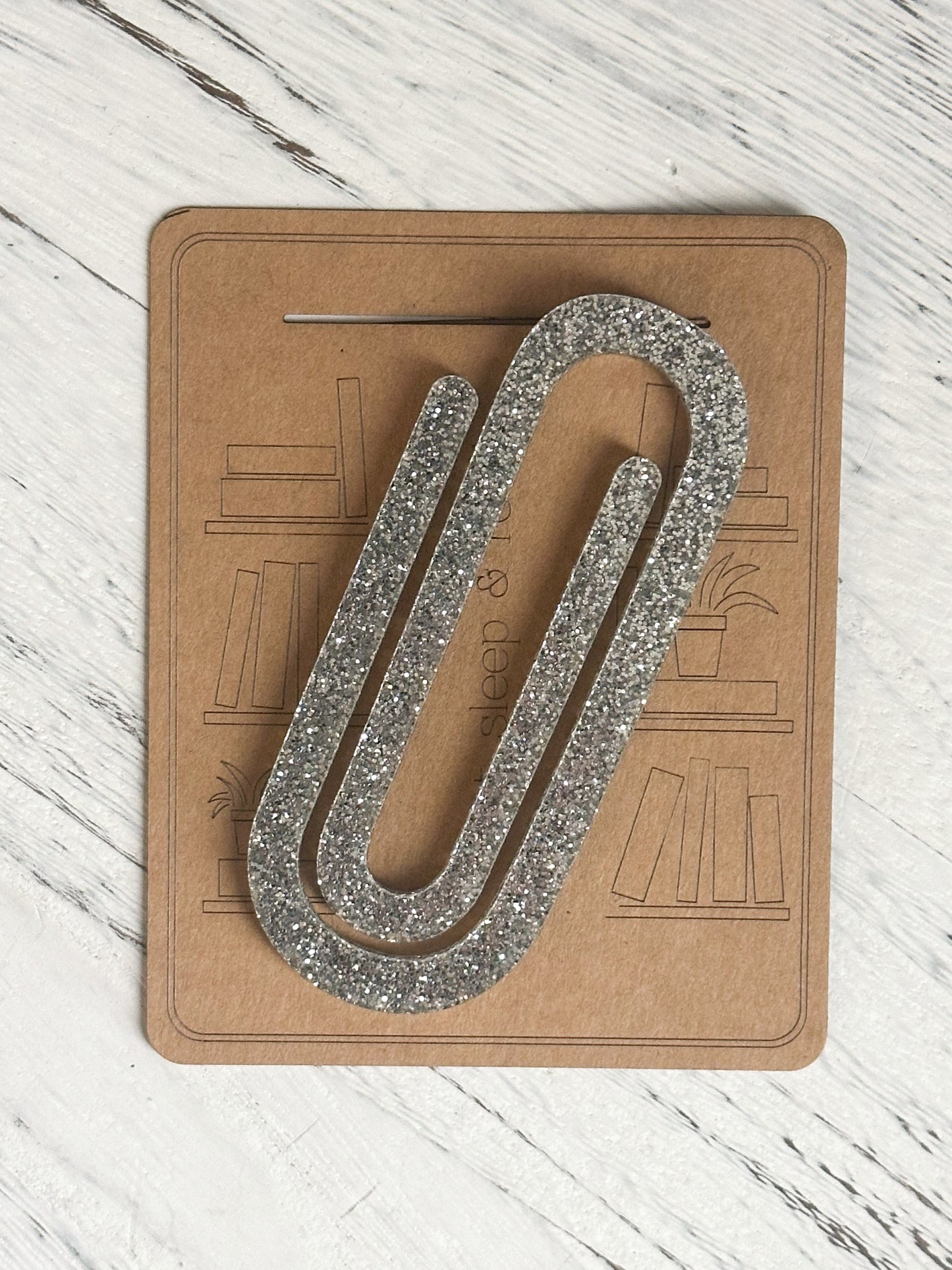 Jumbo Paperclip Acrylic Bookmark