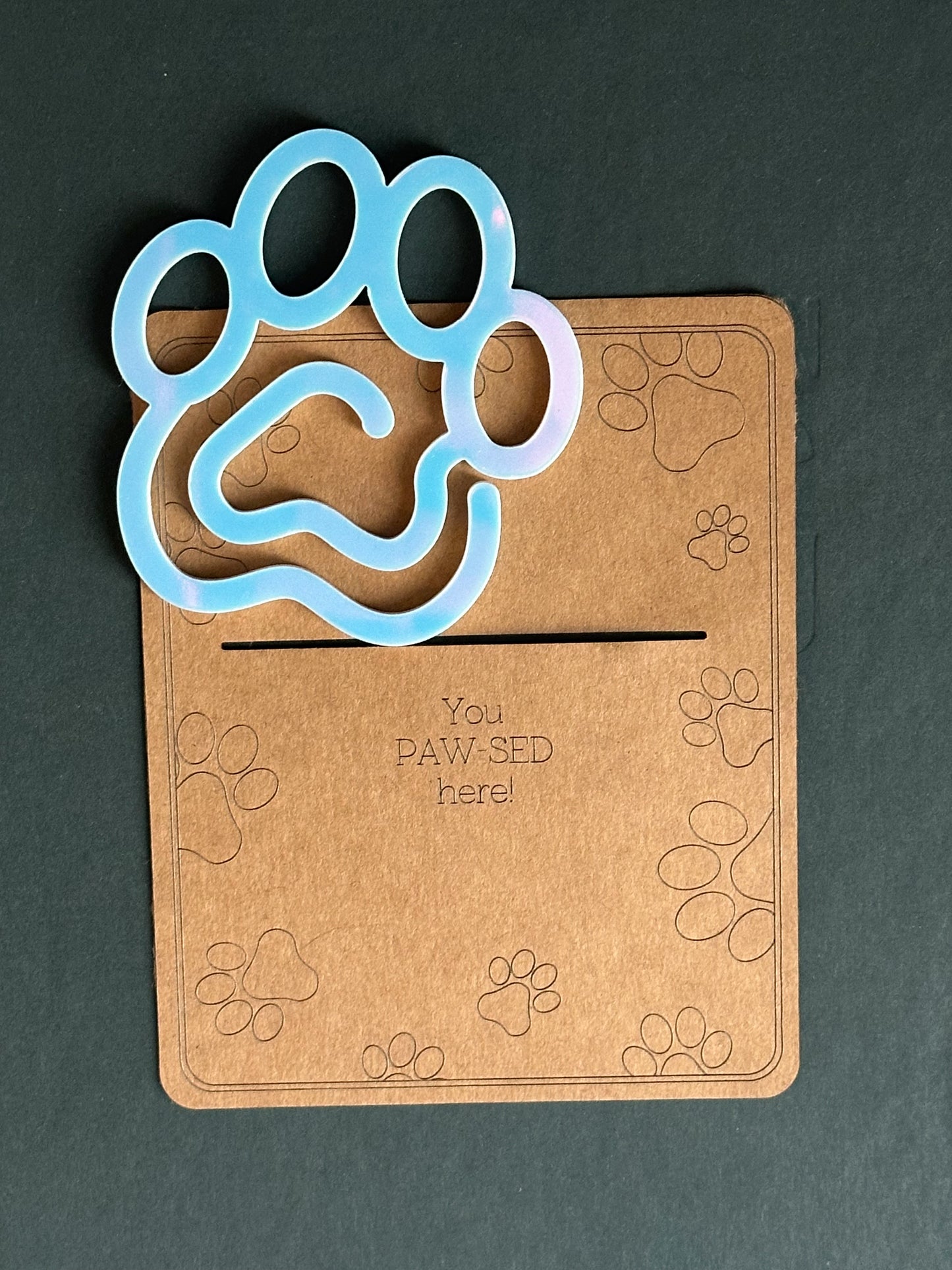 Paw Acrylic Bookmark
