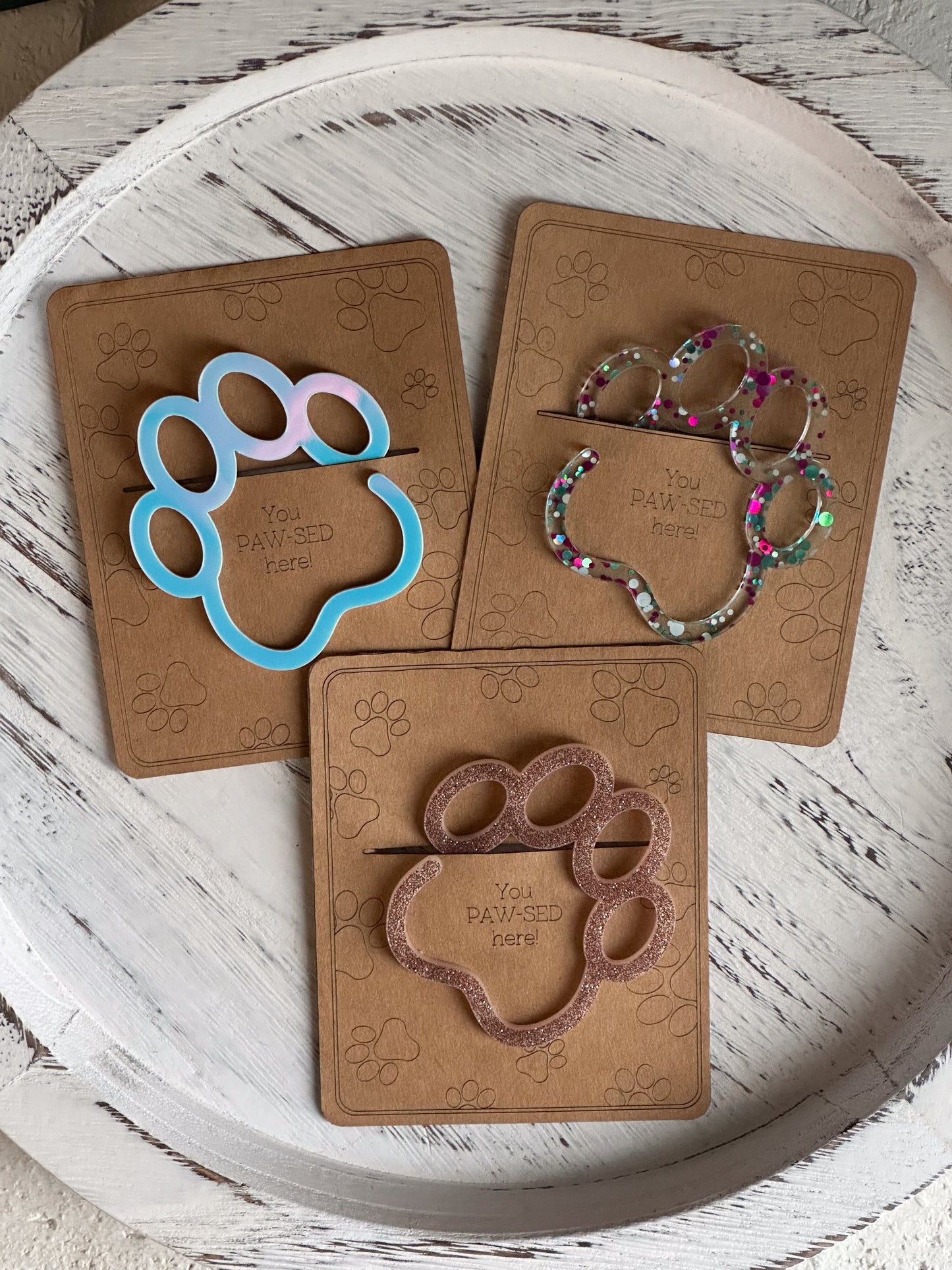 Paw Acrylic Bookmark