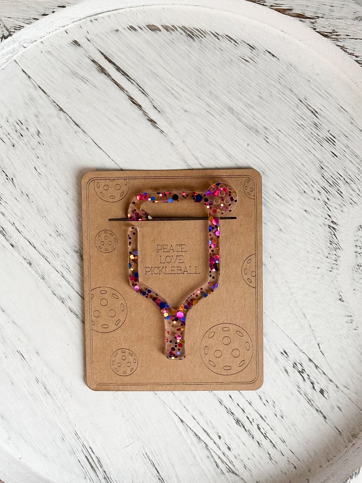 Pickleball Acrylic Bookmark