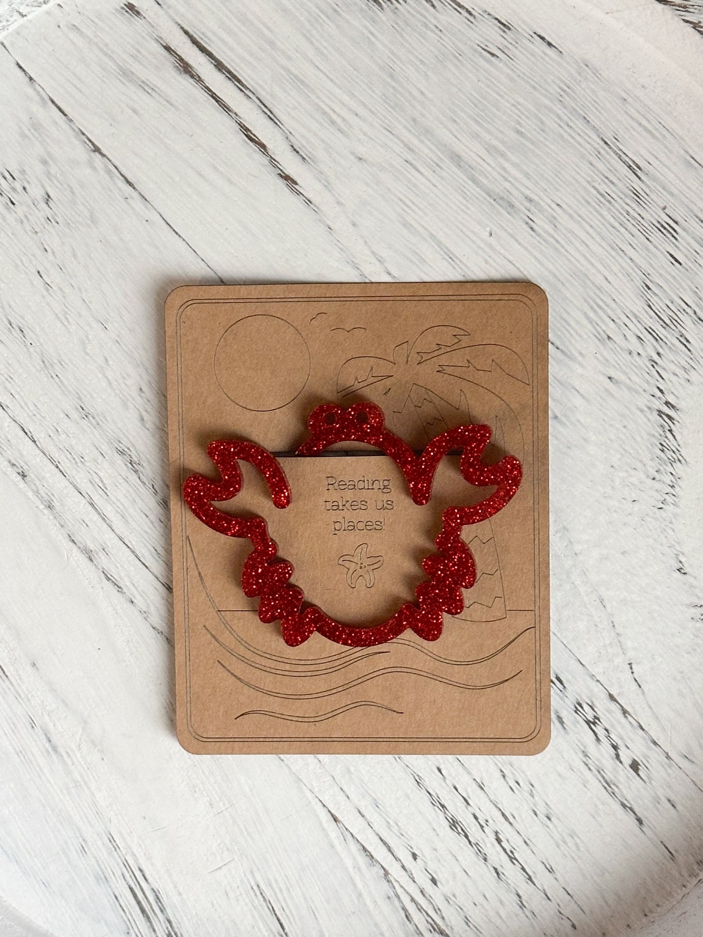 Crab Acrylic Bookmark