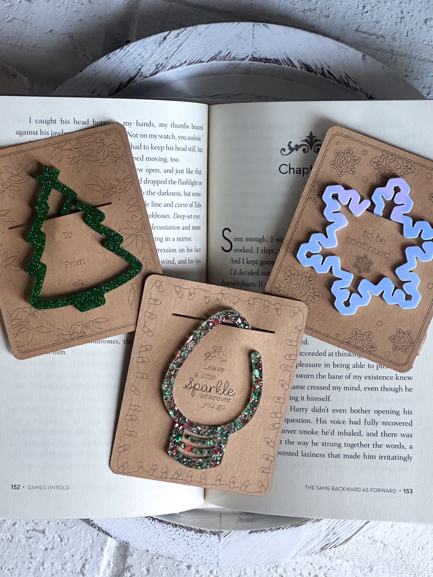 Christmas Lightbulb Acrylic Bookmark