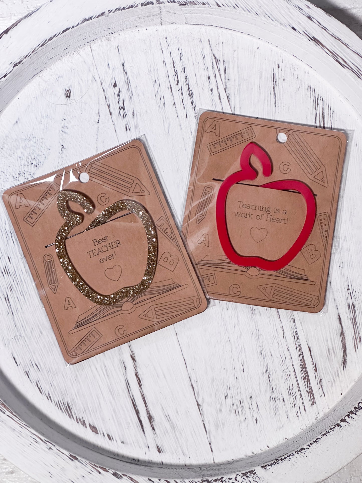 Apple Acrylic Bookmark