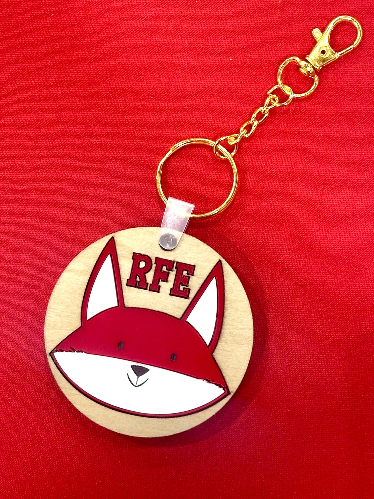 RFE Bag Tag/Keychain, engraved on back with name