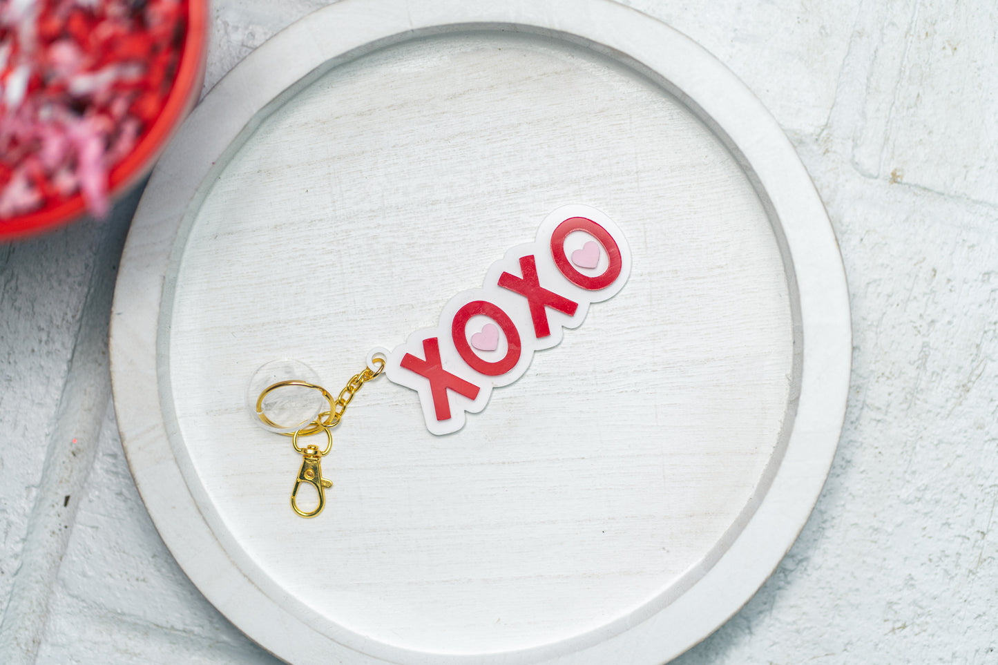 XOXO Valentine Keychain/Bagtag