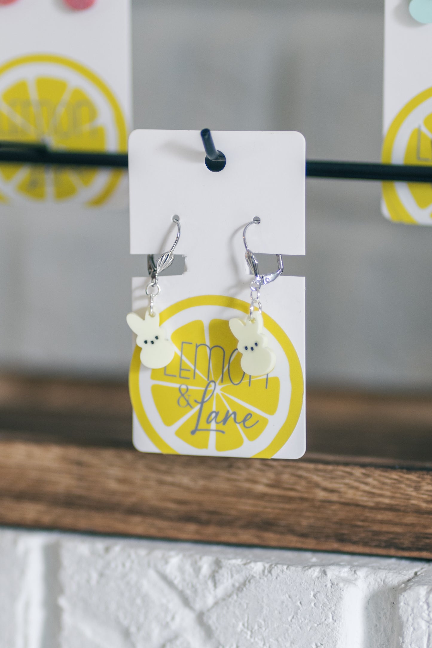 Small Peeps Bunny Earrings