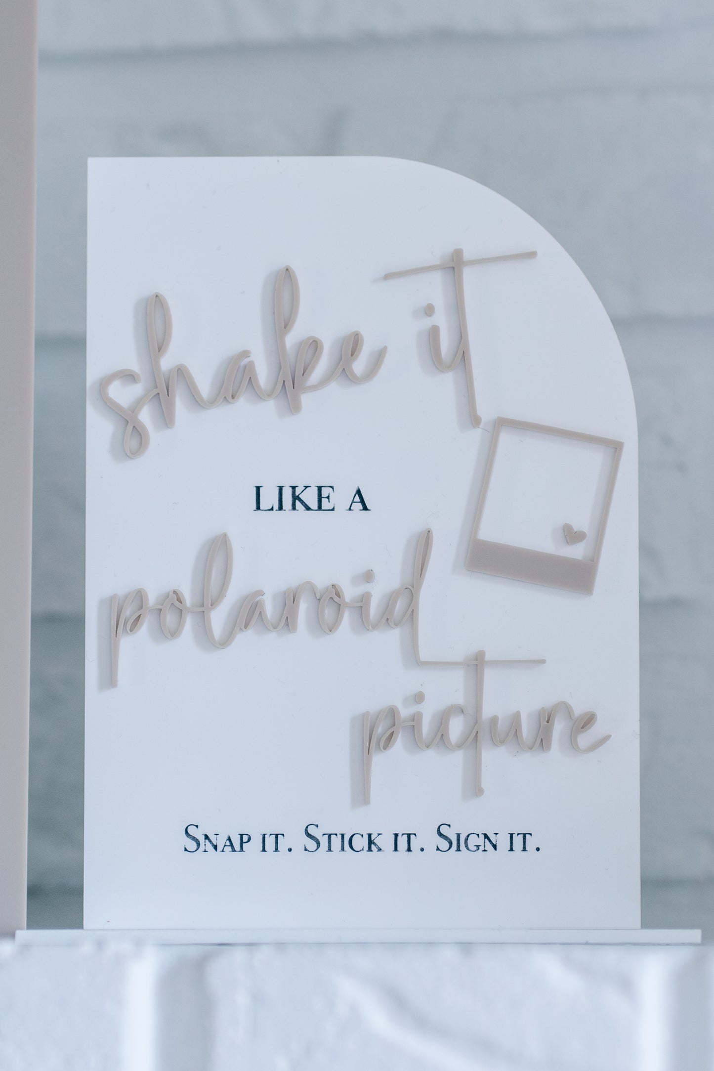 Wedding Guest Book and Polaroid Sign Bundle