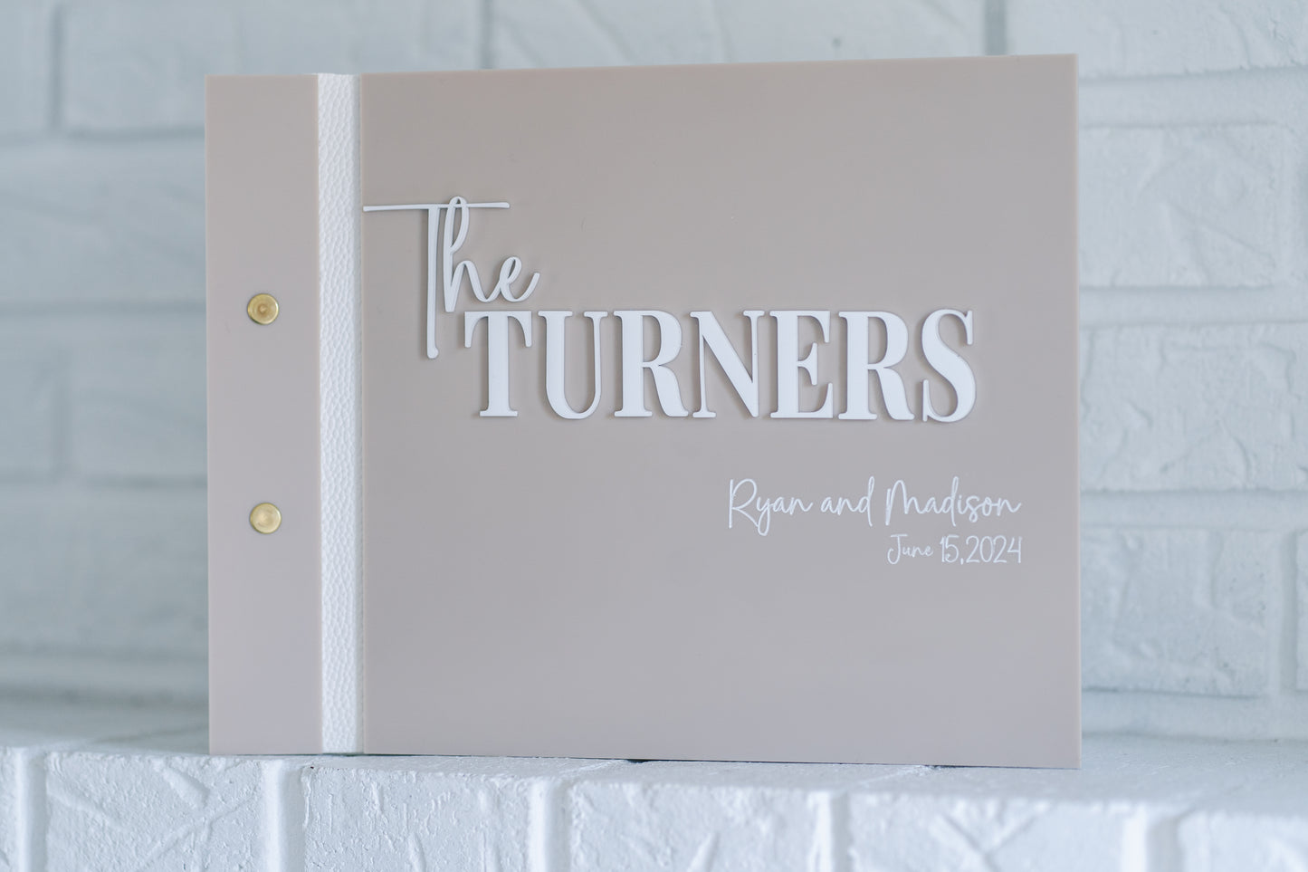 Acrylic Wedding Guest Book