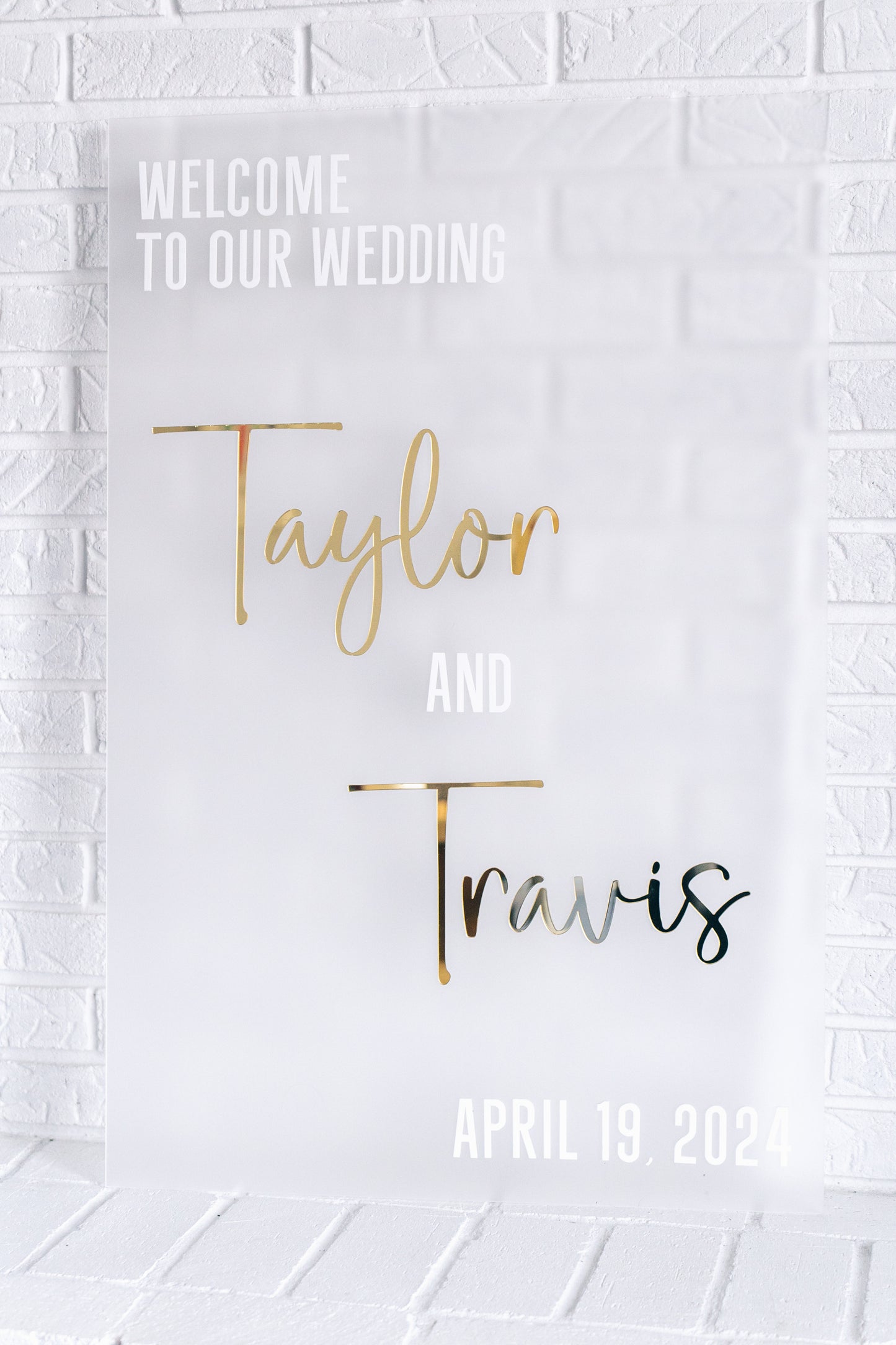 Wedding Welcome Sign - Personalized XL Wedding Decor