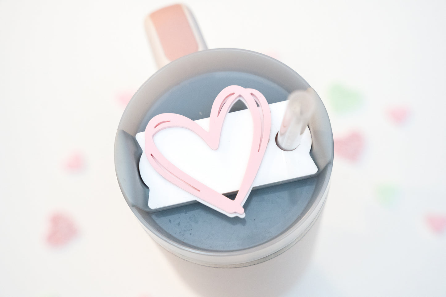 Sketched Heart Stanley Tumbler Topper 30&40 oz sizes