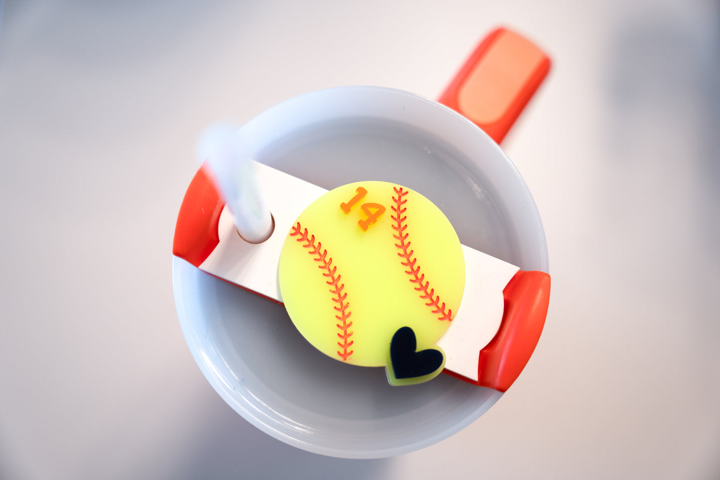 Softball Stanley Tumbler Topper - 30 or 40 oz sizes