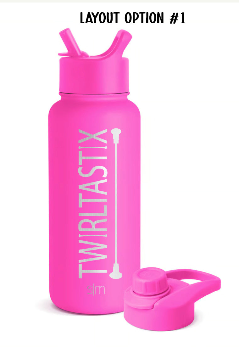 Twirltastix Custom 34 oz tumbler, hot pink Simply Modern