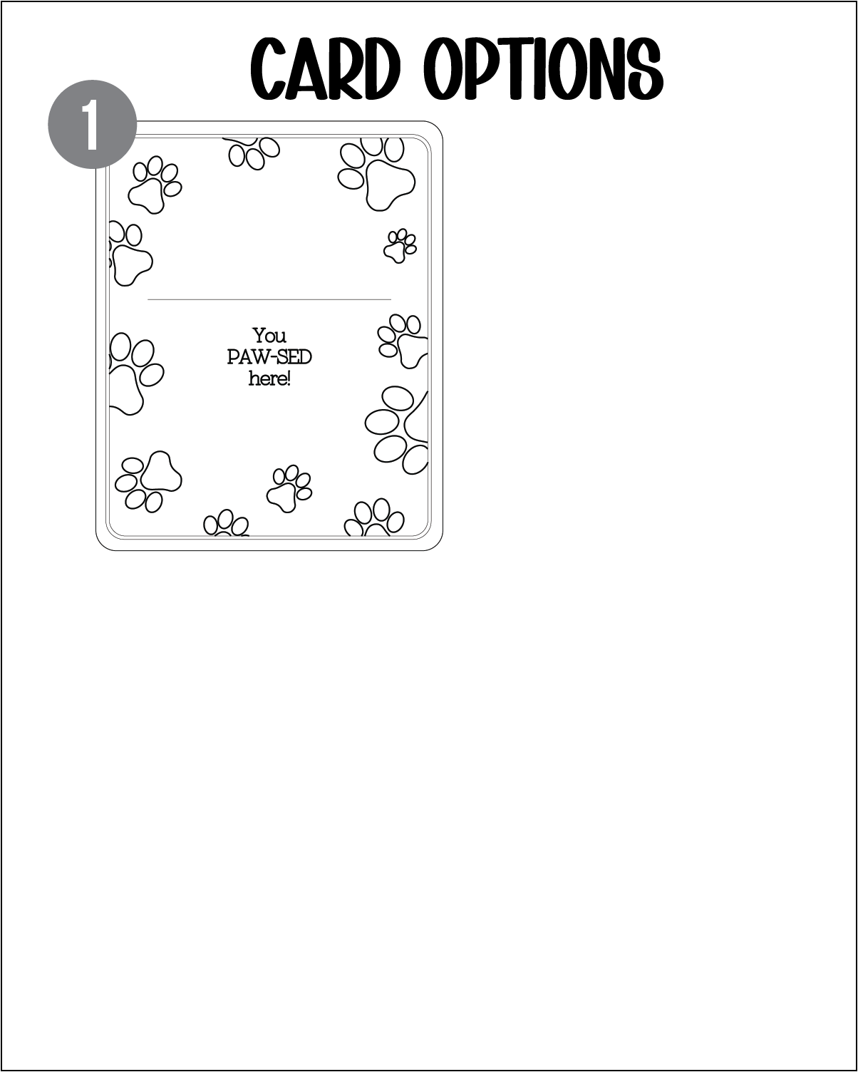 Paw Acrylic Bookmark