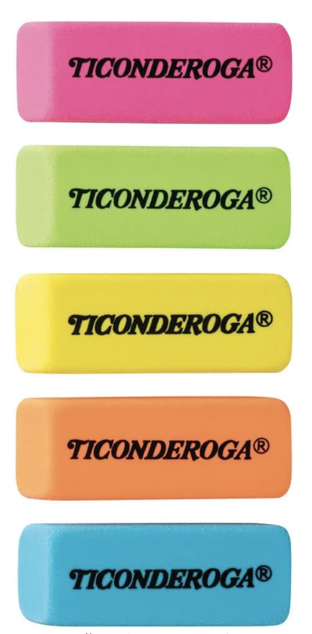 Personalized Ticonderoga Wedge Eraser