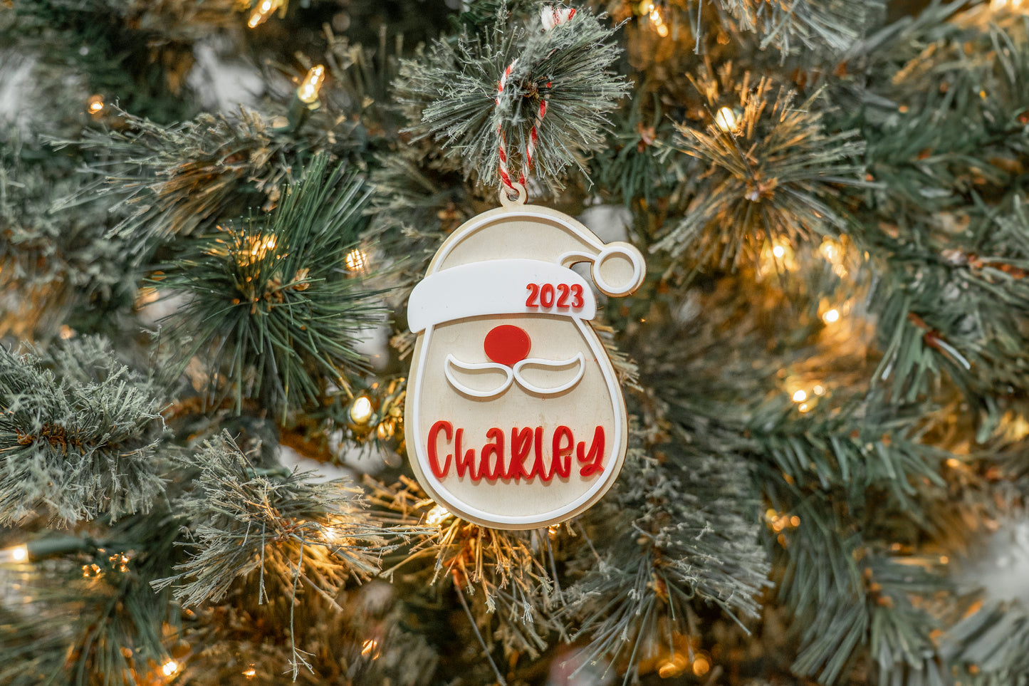 Personalized Santa Ornament