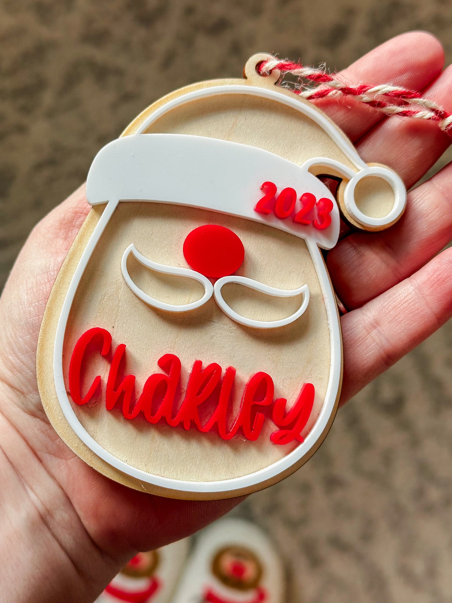 Personalized Santa Ornament