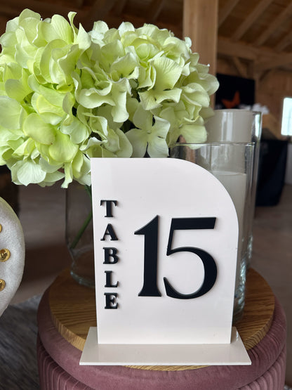 Personalized  Wedding Table Numbers