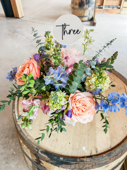 Personalized Centerpiece Table Numbers