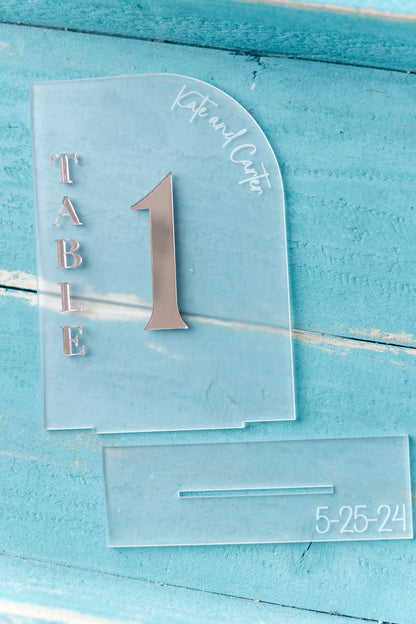 Personalized  Wedding Table Numbers