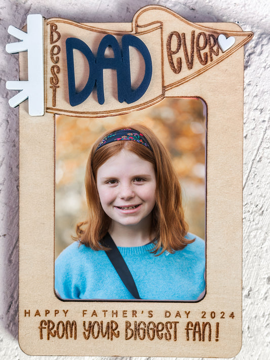 Father's Day Best Ever Photo Refrigerator Magnet