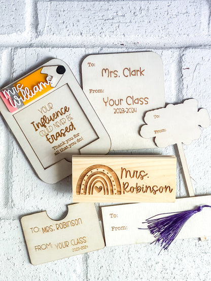 Teacher Appreciation Gift Card Holder