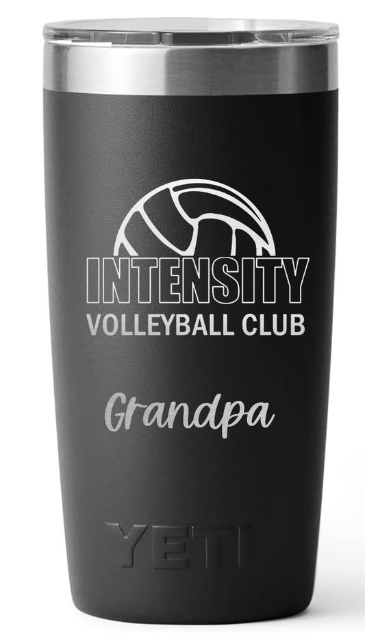 Intensity Yeti Custom 20oz coffee tumbler, black